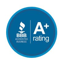 Better Business Bureau Accredited Business, A+ rating